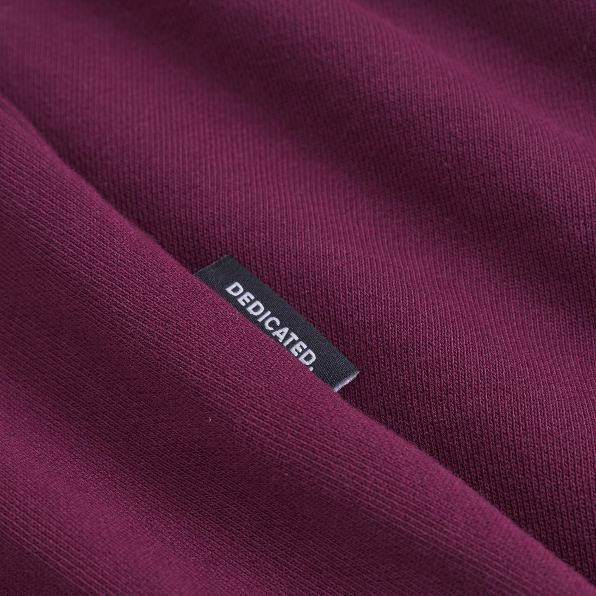 Dedicated Malmoe Base Fig Red  Sweatshirt Herren Crewneck beere